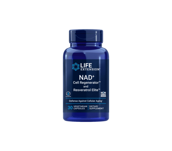 NAD+ Cell Regenerator y Resveratrol Elite 30 Caps. (Life Extension)